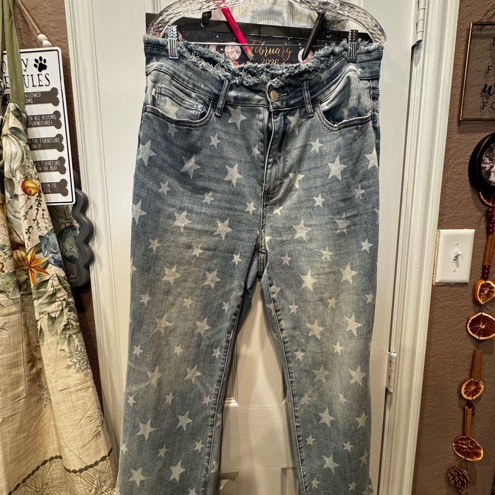 Judy Blue Starry Light Blue Jeans